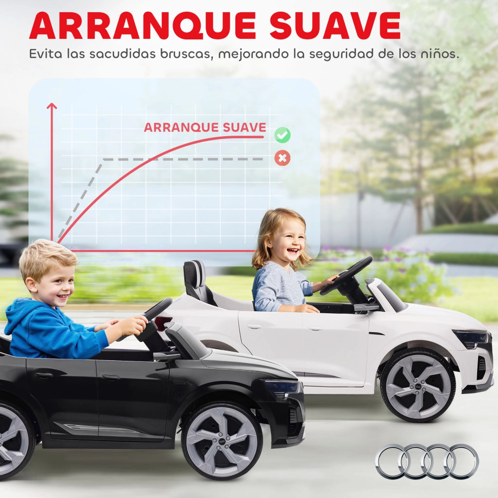 Auto Elettrica per Bambini Audi Q8 e-tron Sportback ¨C Zephmum ¨C Nero, Telecomando, Luci, Suono