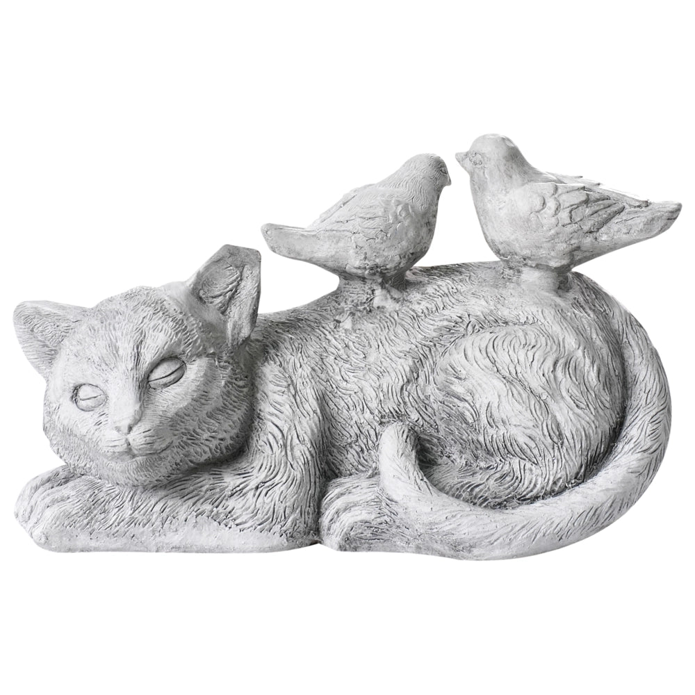 Statuetta decorativa Bianco MgO 40 cm Cigno Decorazione per interni ed esterni Soggiorno