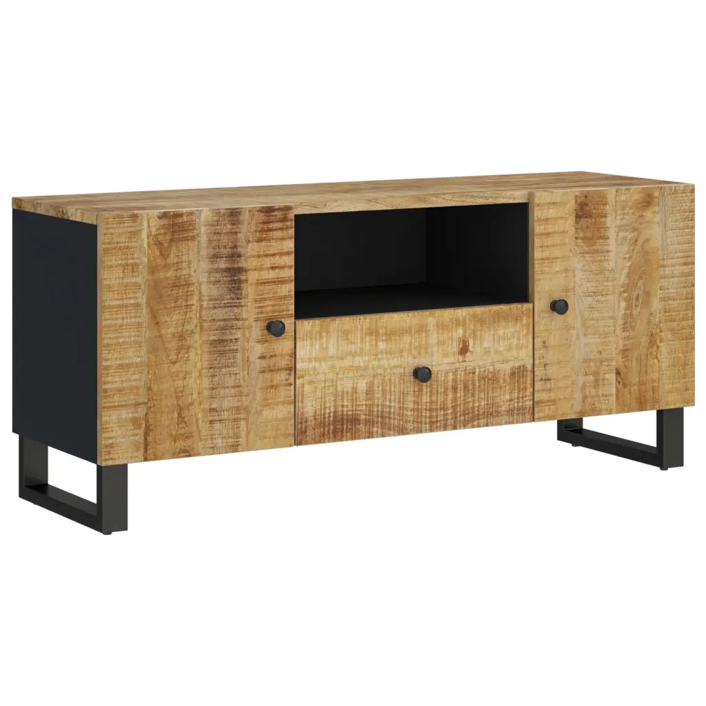 Mobile TV 105x33,5x46cm Legno Massello Mango Legno Multistrato 351958