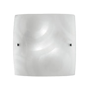 PLAFONIERA MIRO' D40 BIANCA GRANIGLIA 3XE27 60W