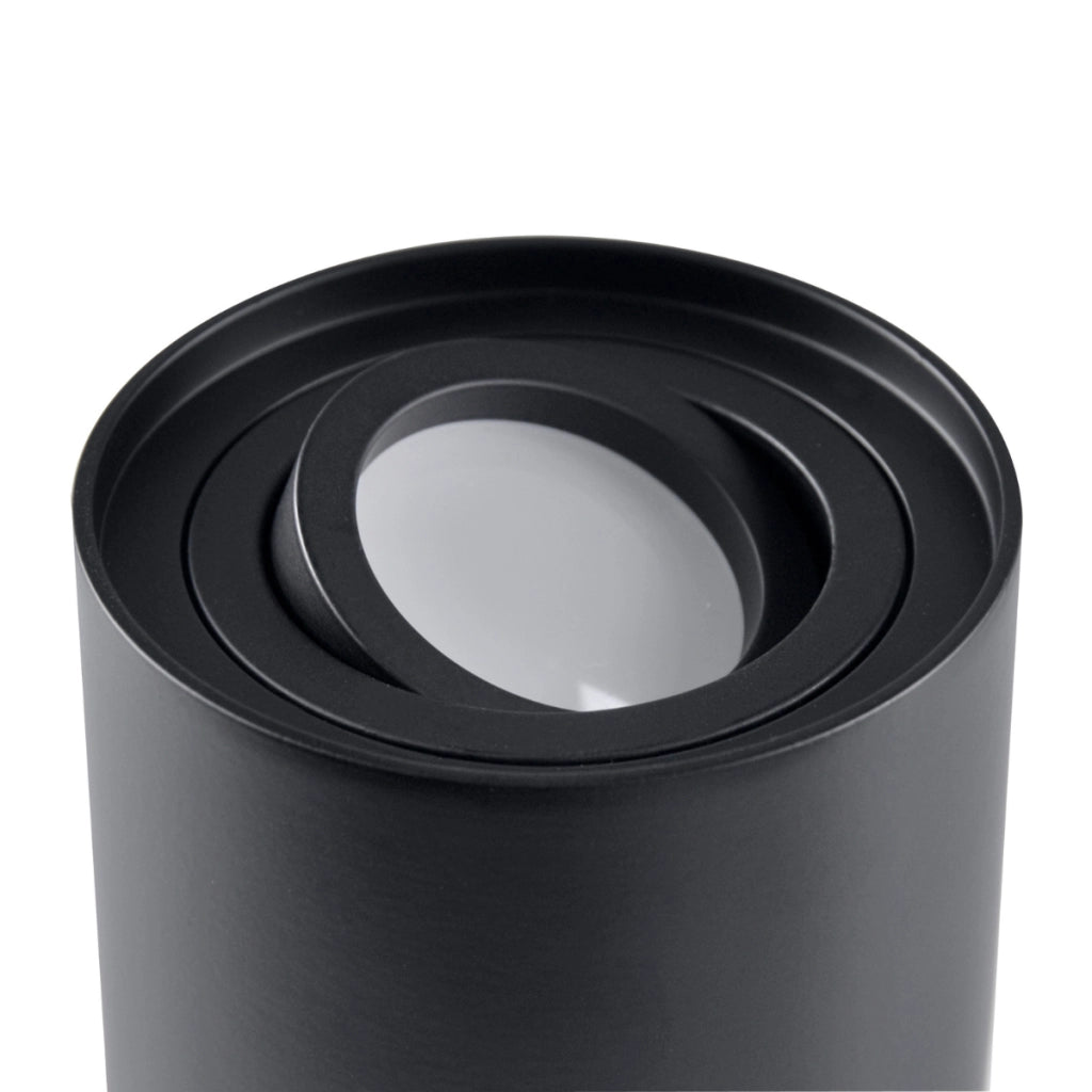 Plafoniera spot tonda nera 1xGU10 HADAR R1 313102 Polux