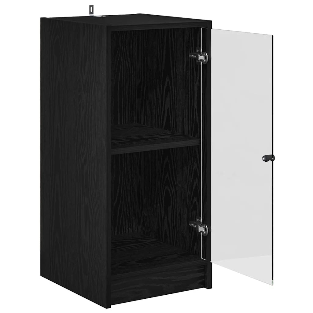 Credenza-Buffet-Armadio da cucina Rovere nero 35 x 37 x 76 cm Legno multistrato