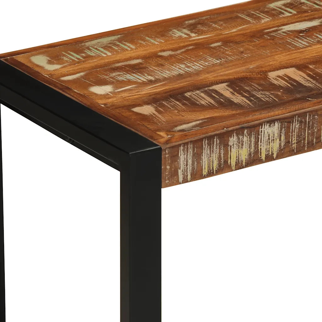 Panca-Sgabello Multicolore 60x35x45 cm in Legno Massello Recupero