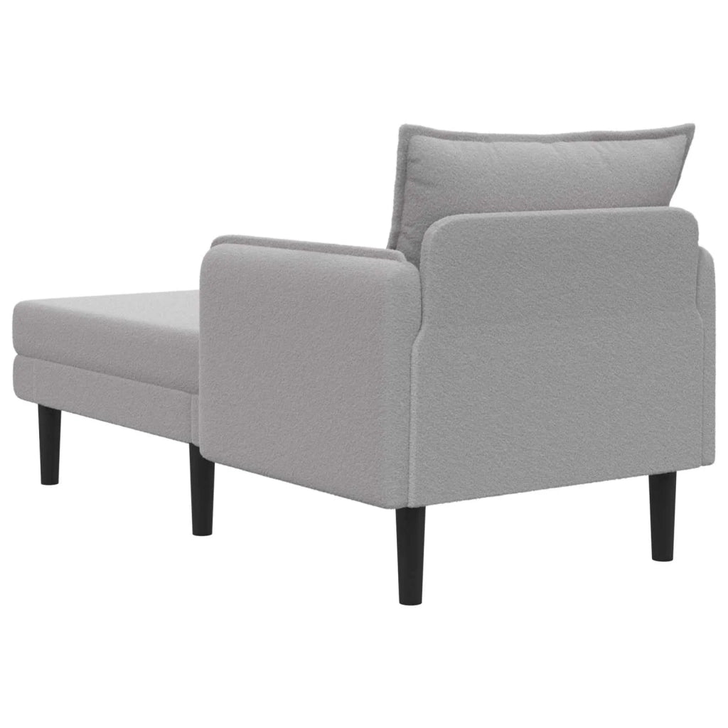 Chaise longue oversize Grigio Chiaro Bouclé 42048053
