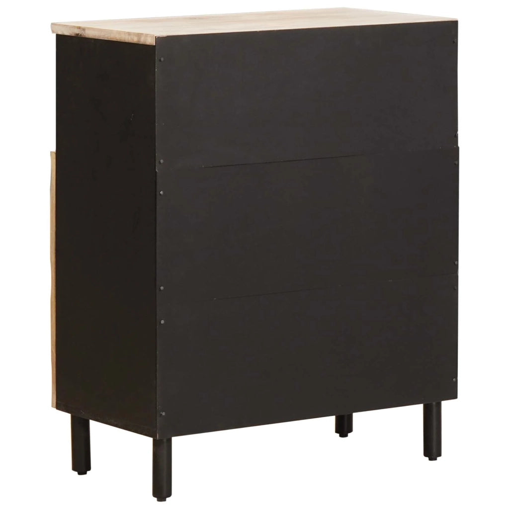 Credenza con porta Finitura Bianco Lavato 60 x 33 x 75 cm