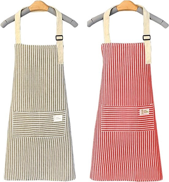 Set di Grembiuli da Cucina - Accessori di Tessuto per la Cucina - Grembiule da Cucina - Abbigliamento da Cucina