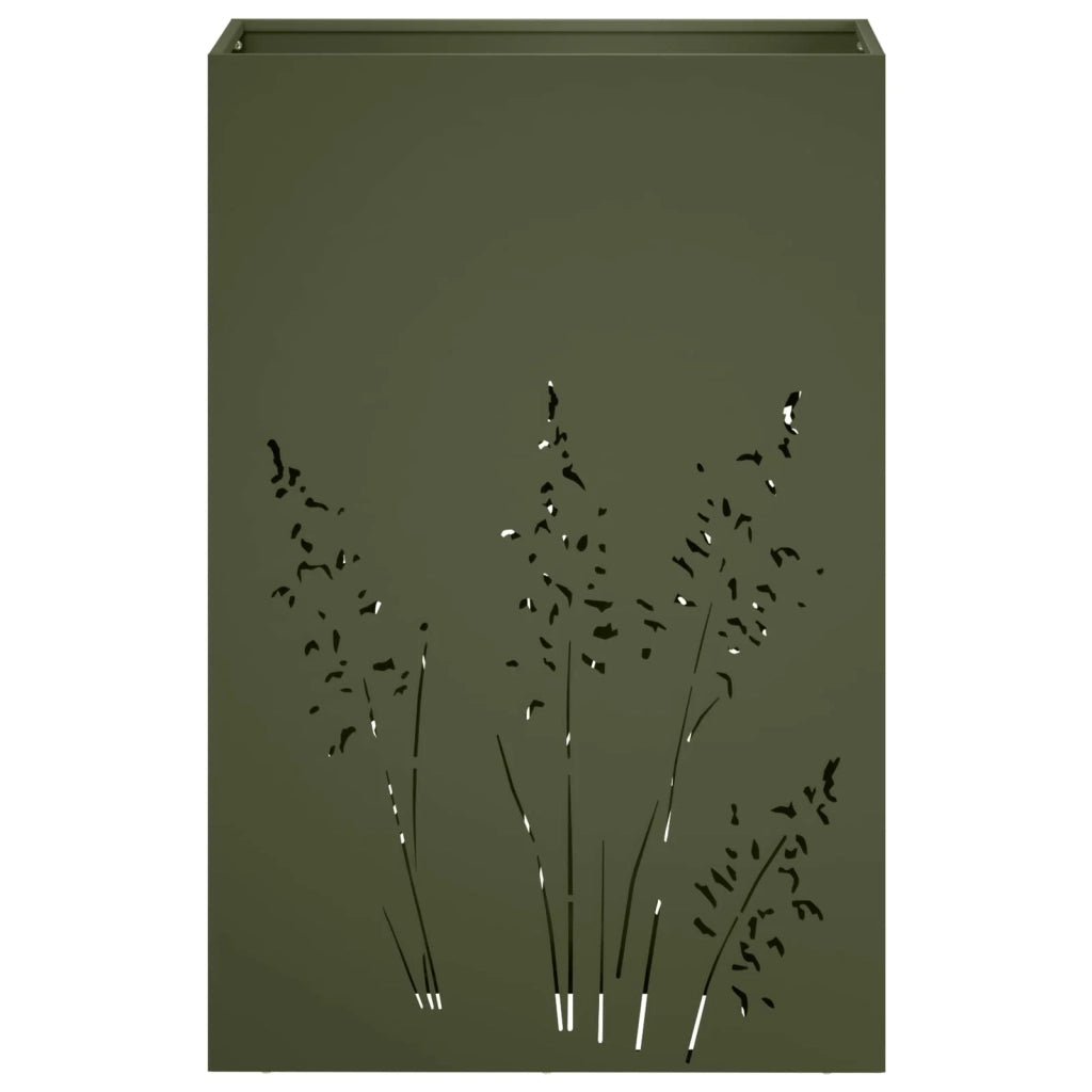 Vaso da giardino Verde Oliva 50 x 30 x 75 cm 8005784