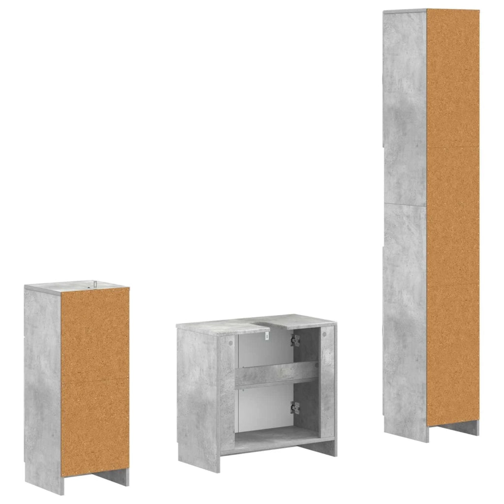 Set di armadietti da bagno in 3 pezzi UTRECHT 3417894