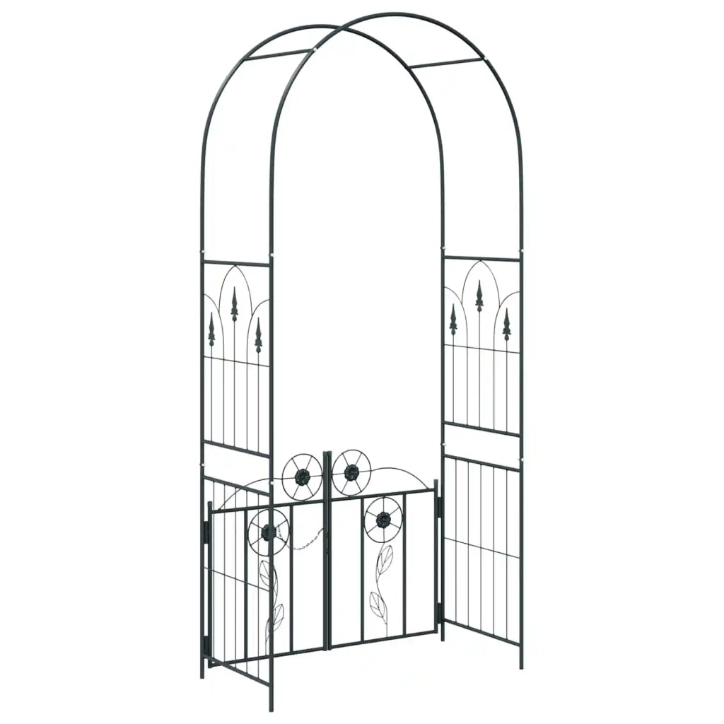 Arco da Giardino con blocco Nero 102 x 50 x 218 cm CFW6666258
