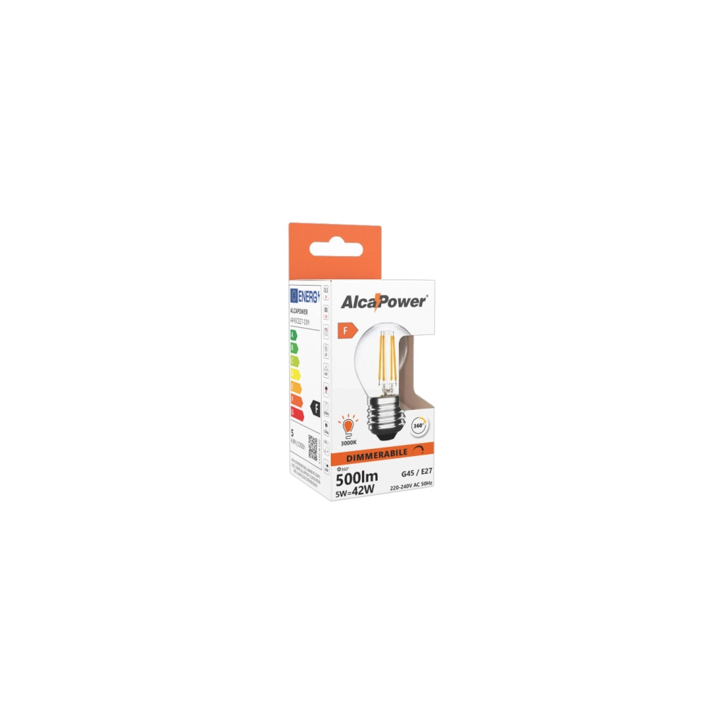 Lampadina a Led Mini Sfera Dimmerabile 5W 2700K E27