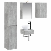 Set di mobili per il bagno 5 pcs Grigio Cemento 3407250