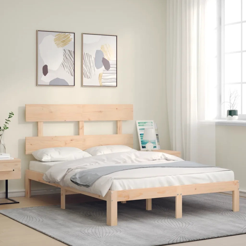 Giroletto senza Materasso 140x200 cm in Legno Massello di Pino 3193531