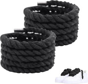 Cordoni in set a 8 mm per Air Force 1 in design Campus 00s - Neri cordoni spessi, stile e duraturi