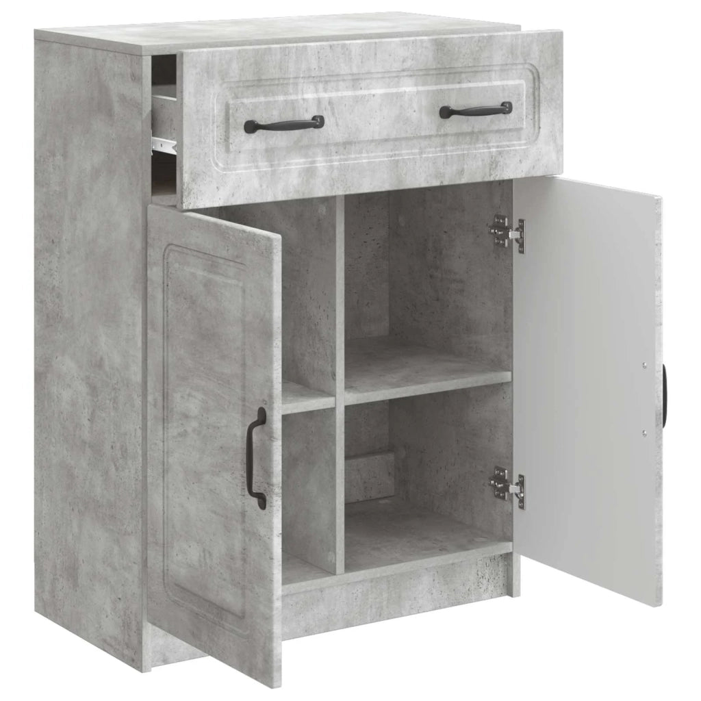 Credenza Grigio Cemento 66 x 34,5 x 87 cm Legno ingegnerizzato