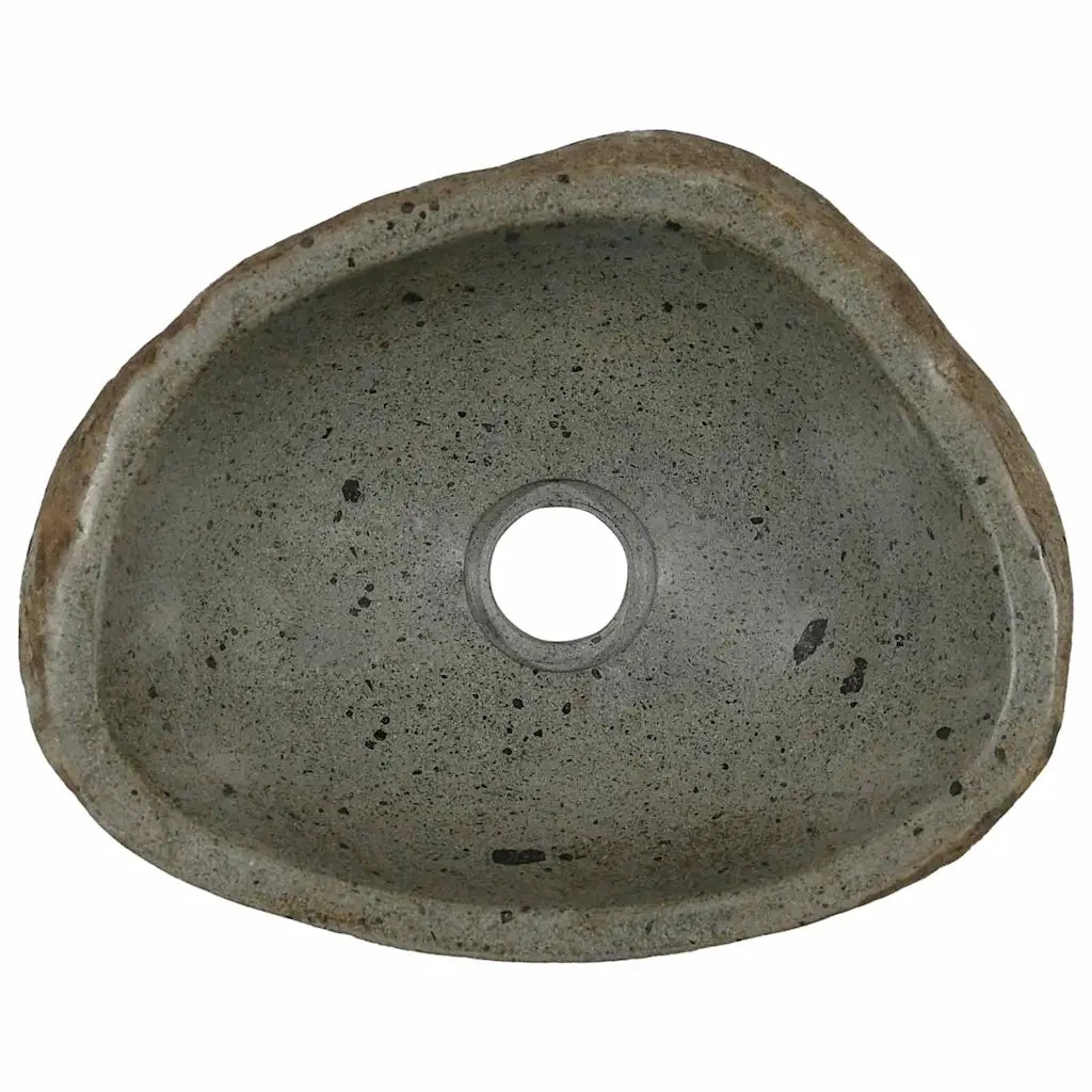 vidaXL Lavabo Grigio chiaro (30-37) x (25-30) x 12 cm Pietra di Fiume