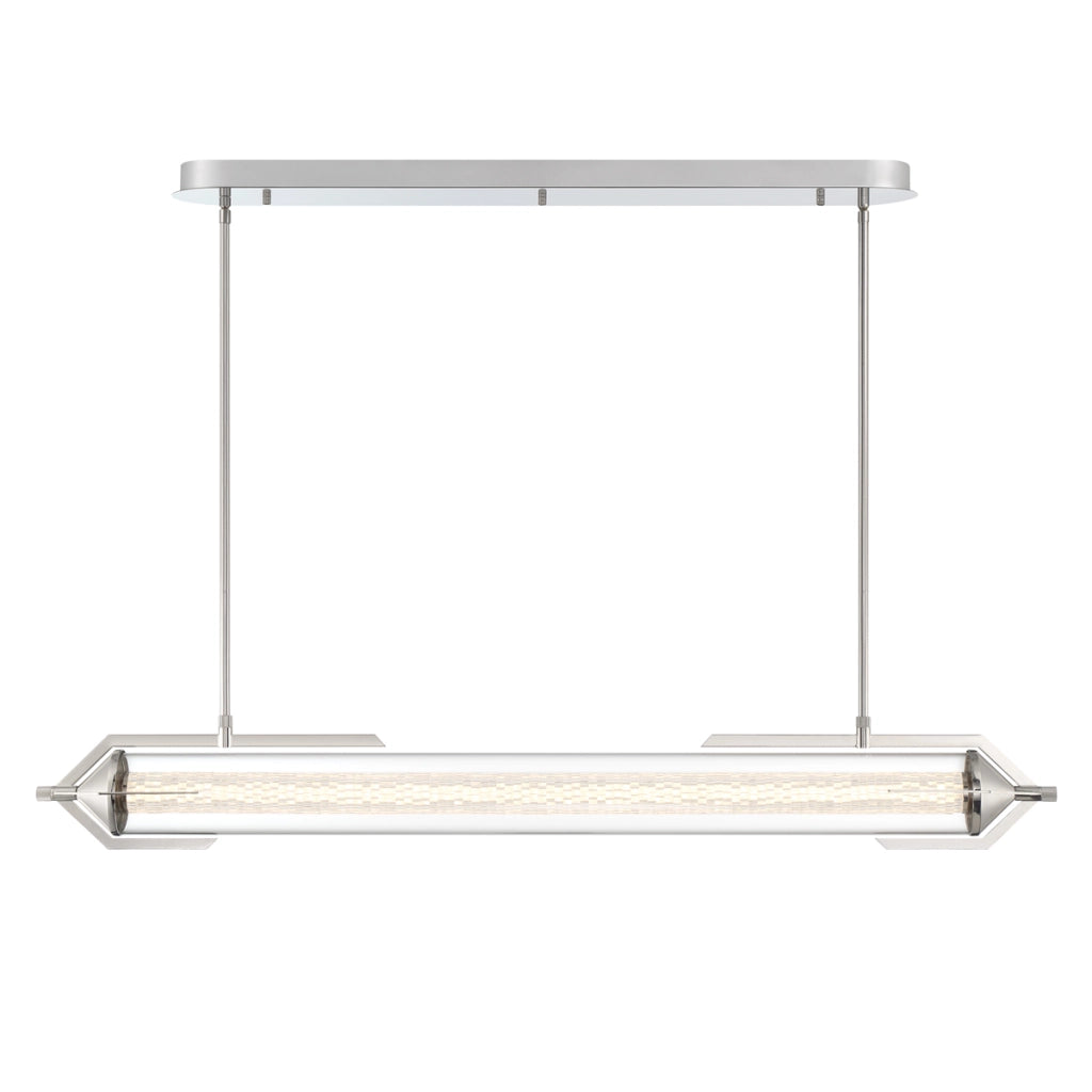 Lampada sospesa Espada cromata 122cm LED 38W Quintiesse
