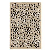 Tappeto interno motivo leopardo beige