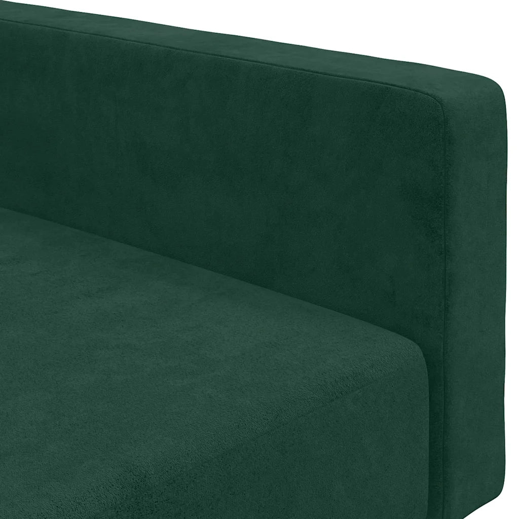 Divano letto | Sof¨¤ letto | Letto singolo a 2 Posti Verde Scuro in Velluto