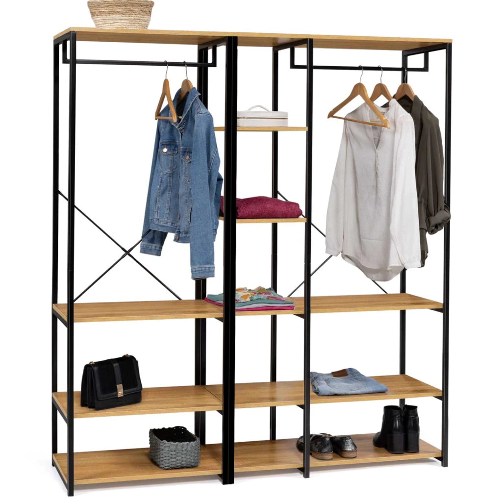 IDMarket - Armadio modulare XXL L. 150 cm DETROIT design industriale