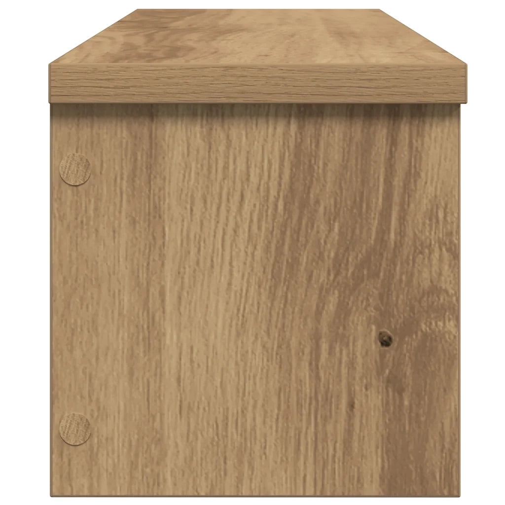 Scaffali da Cucina Impilabili 2pz Rovere Artigianale 60x15x16cm 860516