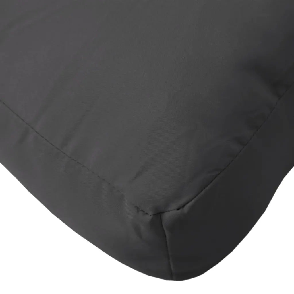 Cuscino per Pallet Nero 70x40x12 cm in Tessuto 360586