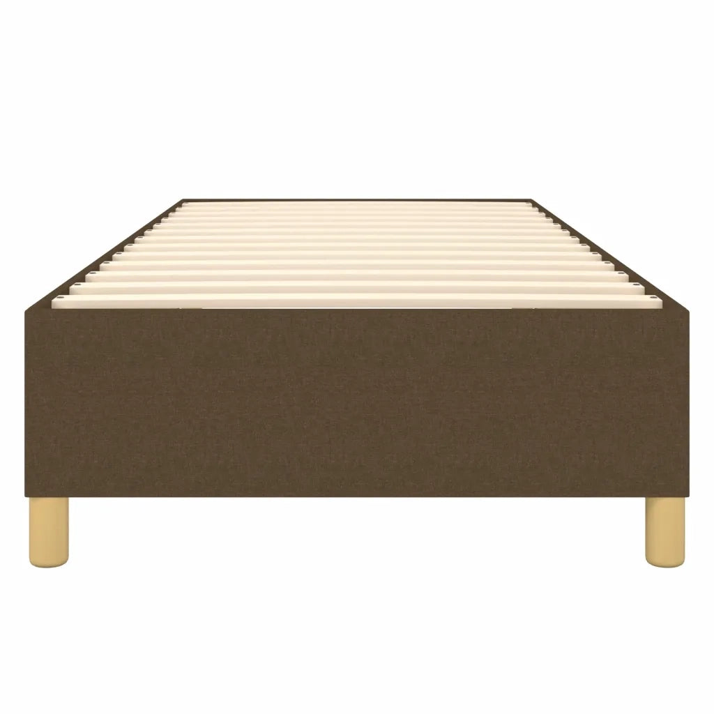 Struttura Letto a Rete a Molle Marrone Scuro 80x200 cm Tessuto 3120916
