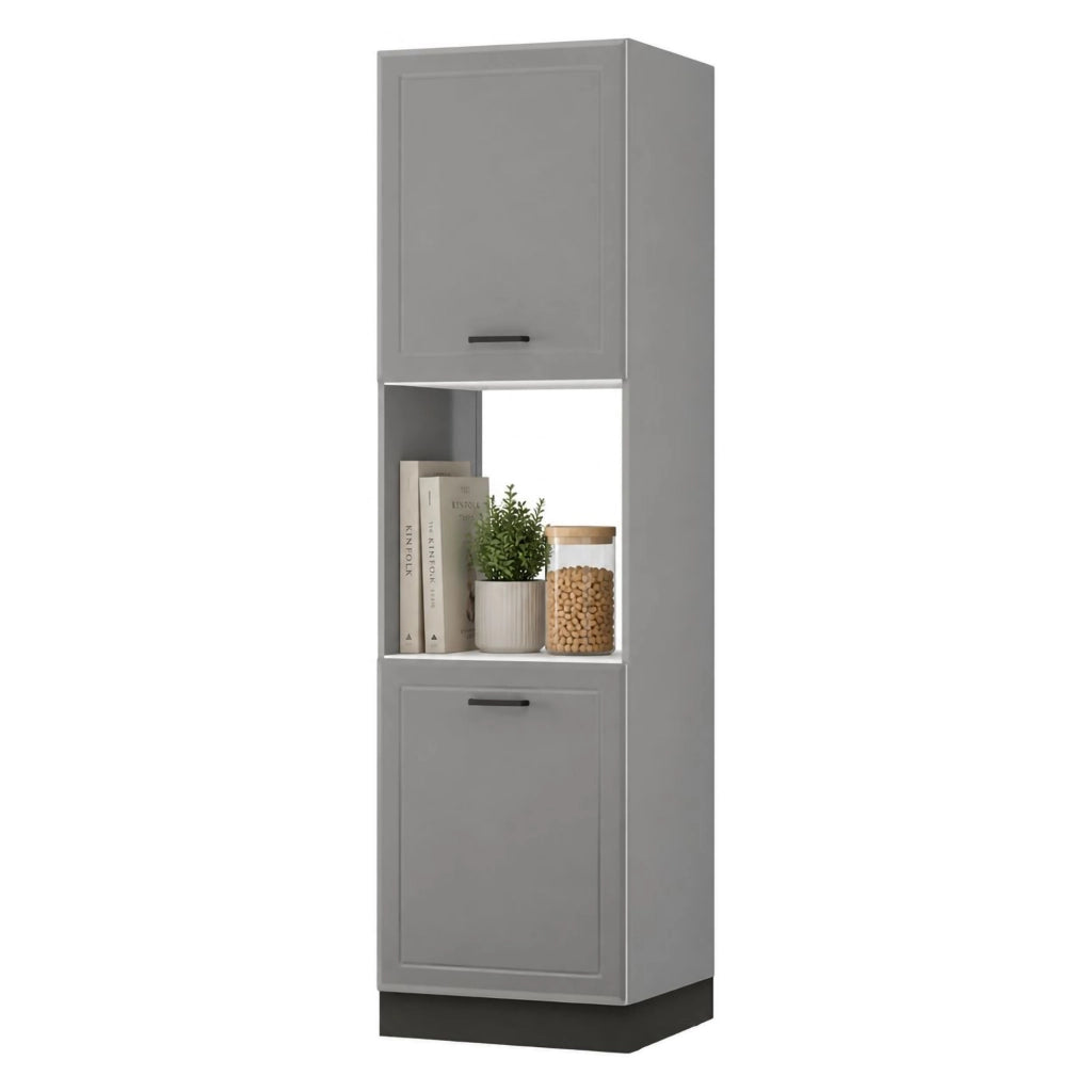 Mobile da Cucina Mogan, Dispensa da Cucina 5 Ripiani, 60x58x214h cm Grigio