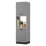Mobile da Cucina Mogan, Dispensa da Cucina 5 Ripiani, 60x58x214h cm Grigio