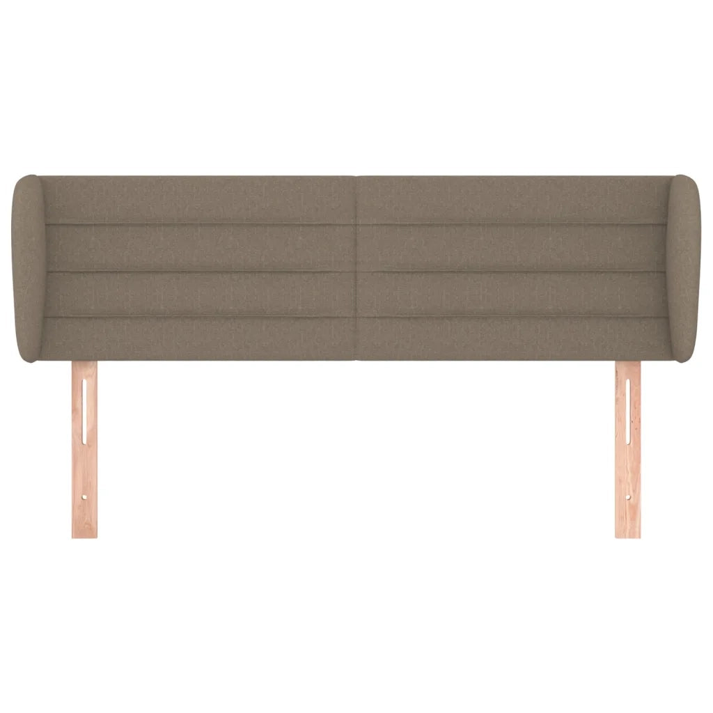 Testiera | Testata ad Orecchio Tortora 147x23x78/88 cm in Tessuto