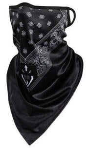 Maschera per il viso con bandana - Copertura per il viso riutilizzabile e lavabile con orecchie