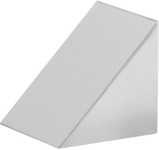 Prisma a forma di triangolo in vetro K9 - Vetro ottico - Spettro di luce - Rilevamento per la fotografia - 20 x 20 x 20 cm - Nuovo di zecca - Lente di dispersione