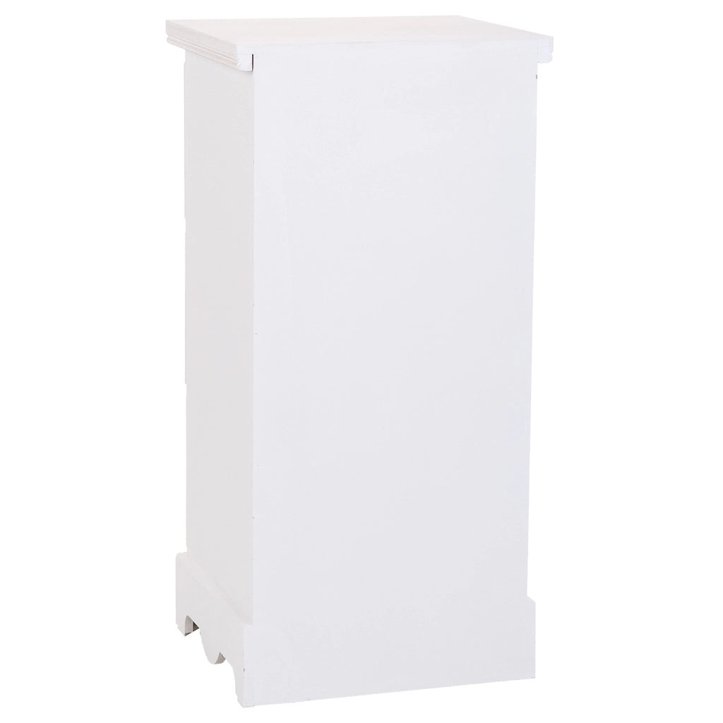 Colonne portaoggetti in legno bianco 31x26x60h cm