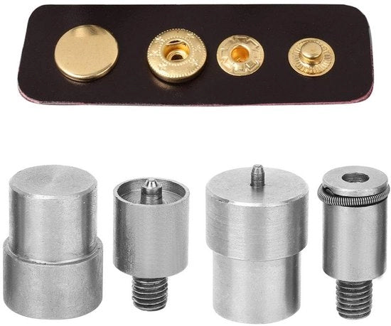 Kit di sostituzione di pulsante 4 pezzi - Acciaio inossidabile - Componenti per macchina a mano - Adatto per 651/633/831 - Duraturo - Posizione precisa - Pulsante
