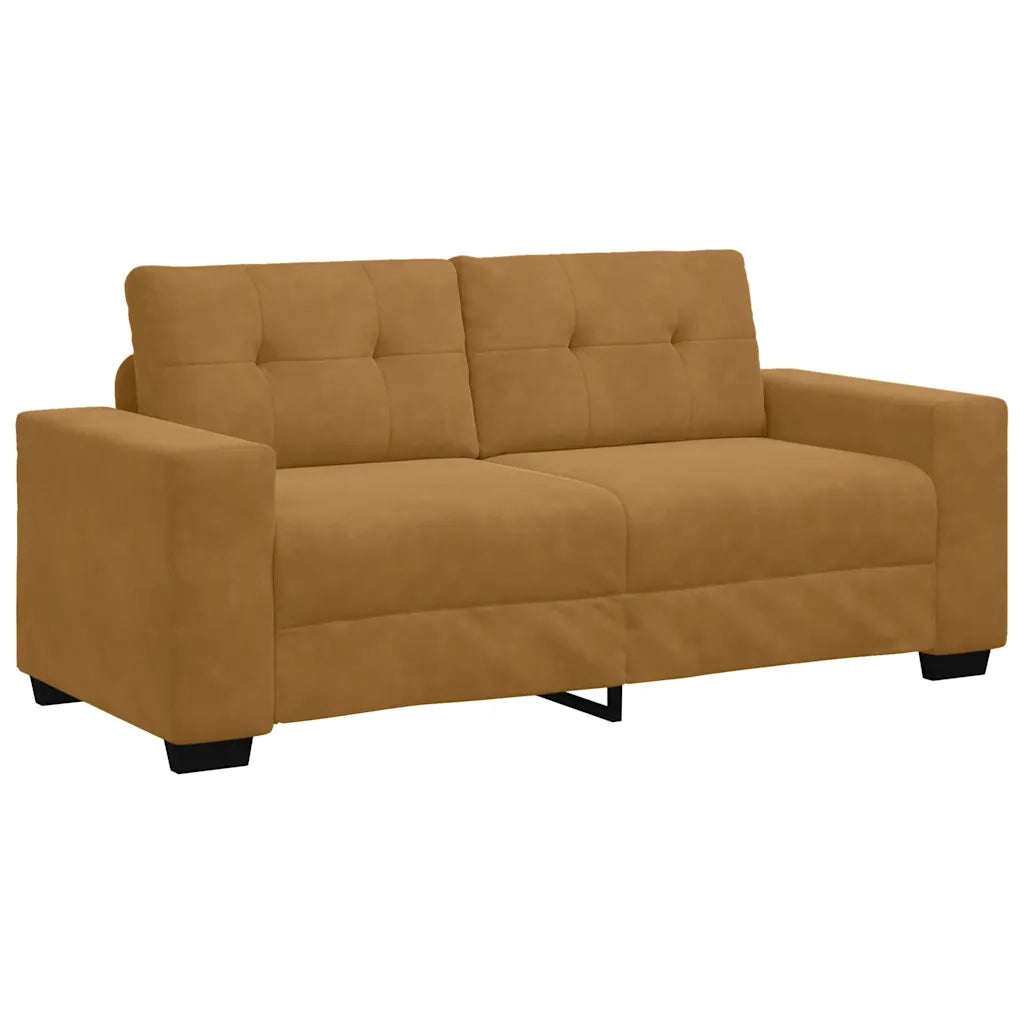 Divano Divanetto Marrone 180x77x82 cm in Velluto 4105129