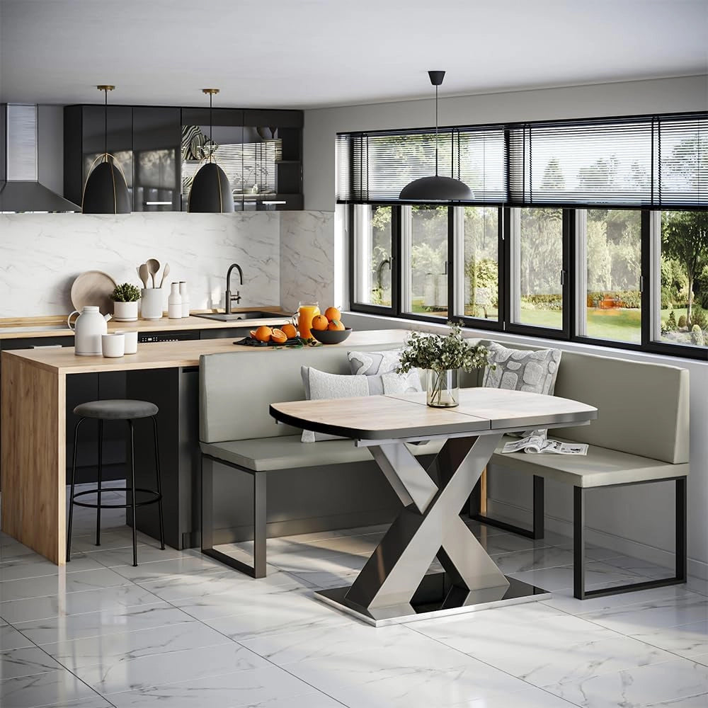 Vicco panca ad angolo Ravon, Cachemire, 150 x 150 cm