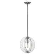 Lampada a sospensione Solstice cromata Ø33 E27 Hinkley