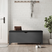Scatola portaoggetti con Cuscino Grigia 105x40x45 cm 3279328