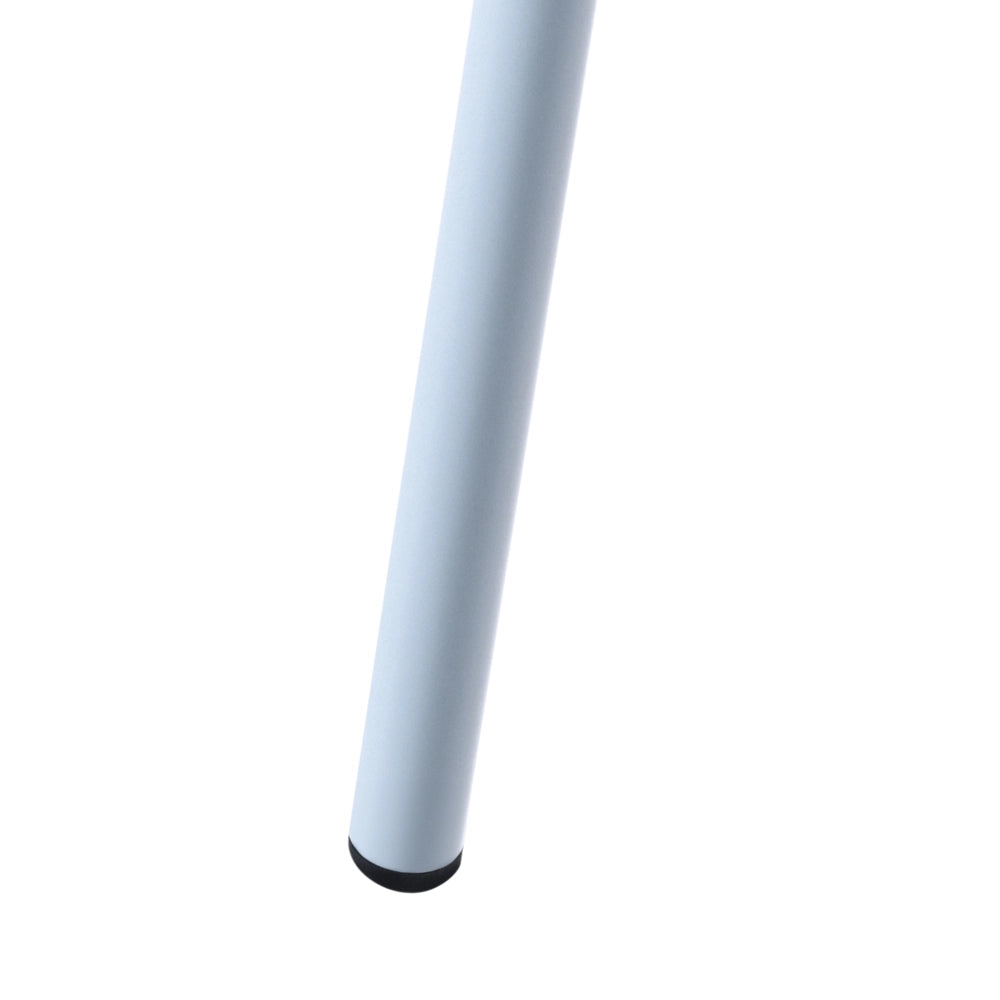Set di 4 sedie da giardino azzurro in materiale sintetico plastico per interni ed esterni, sala da pranzo in stile moderno