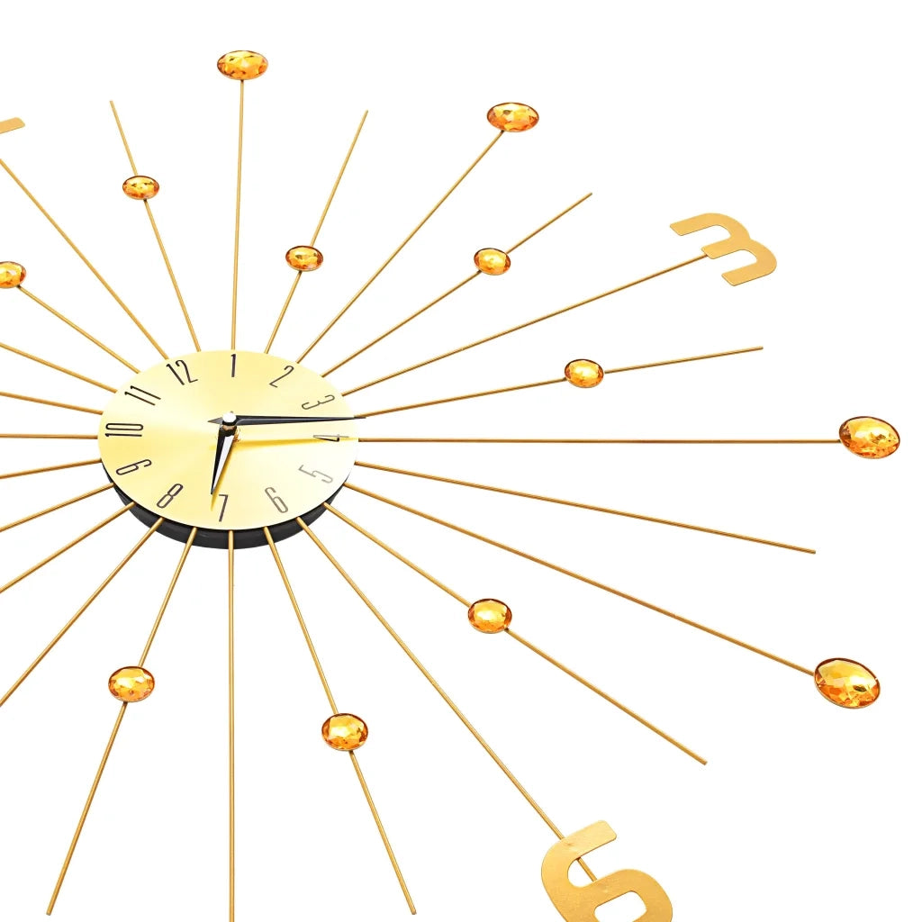 Orologio da Parete in Metallo 70 cm Dorato CFW2945081