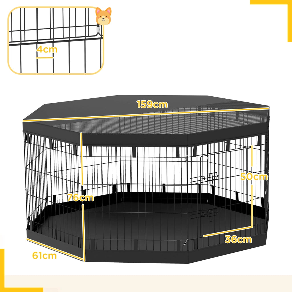 Recinto per Cani ¨C Minimal ¨C Grigio 8 Panelli 2.5 m2