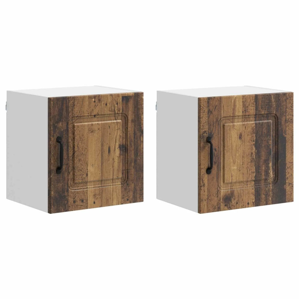 Mobile da cucina 2 pz-Set di 2 Armadio da cucina Legno vecchio 40 x 31 x 40 cm 139085