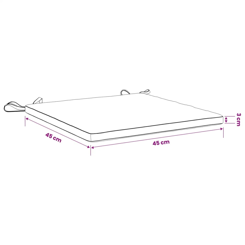 Cuscini per Sedia in 4 Pezzi SOEST 4 pz 100% Poliestere 944420