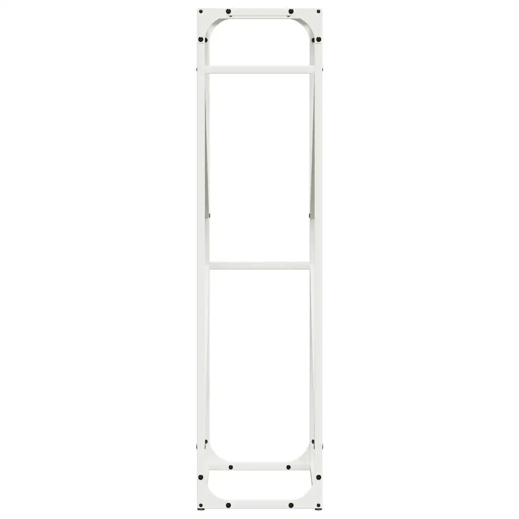 Rastrelliera per Legna da Ardere Bianca 40x25x100 cm CFW4520164