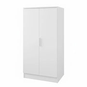 Armadio Multiuso 2 Ante Mobile Porta Scarpe Con 6 Ripiani Estraibili Scarpiera Salvaspazio Per Camera Corridoio Ingresso Ripostiglio Design Moderno Minimal 108 X 55 X 39.6 Cm Bianco