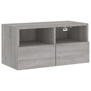 Mobile TV a Parete | Armadietto TV | Mobile Porta TV Grigio Sonoma 60x30x30 cm Legno Multistrato