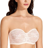 Bandeau senza cintura con fermaglio e bordo trasparente - Dirndl per lingerie femminile.