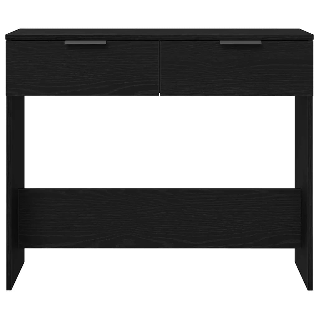 Tavolo consolle Rovere Nero 30 x 36 x 75 cm Legno multistrato 862769