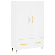 Credenza | Madia | Buffet da pranzo | Armadio da pranzo Bianca 69,5x31x115 cm in Legno Multistrato