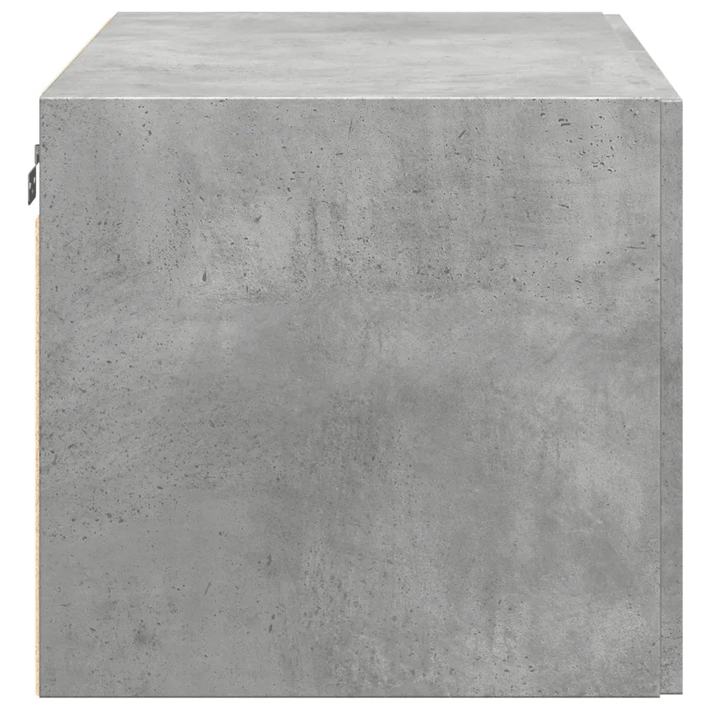 vidaXL Mobile a Parete Grigio Cemento 80x42,5x40 cm Legno Multistrato