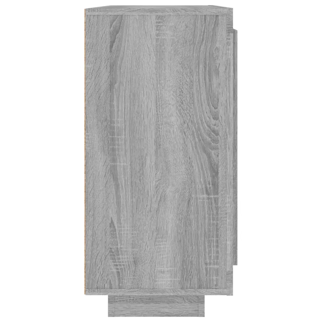 Credenza Grigio Sonoma 92x35x75 cm in Legno Multistrato 817241